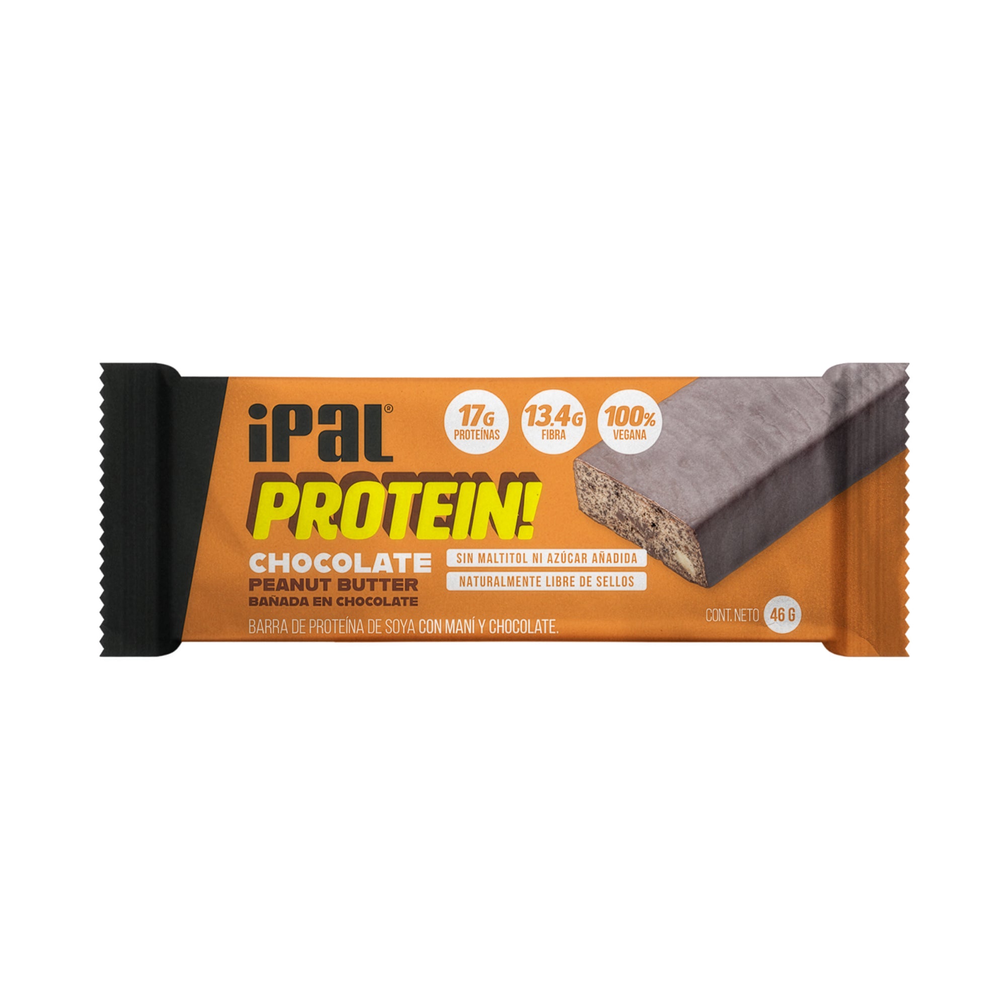 Barritas de proteína IPAL Protein! Chocolate Maní
