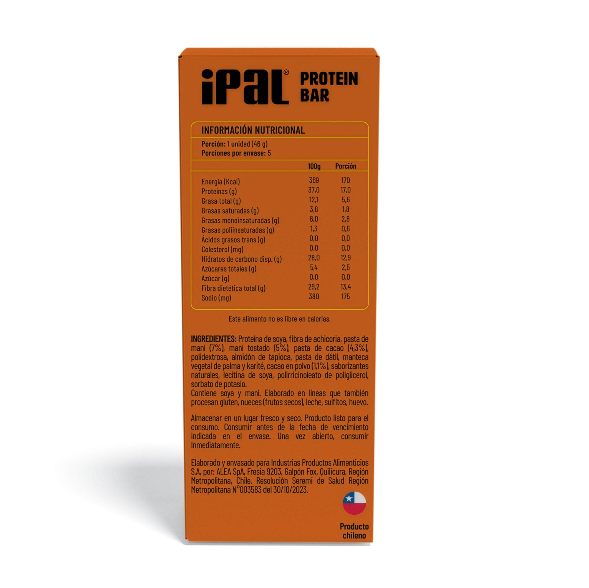 Barritas de proteína IPAL Protein! Chocolate Maní