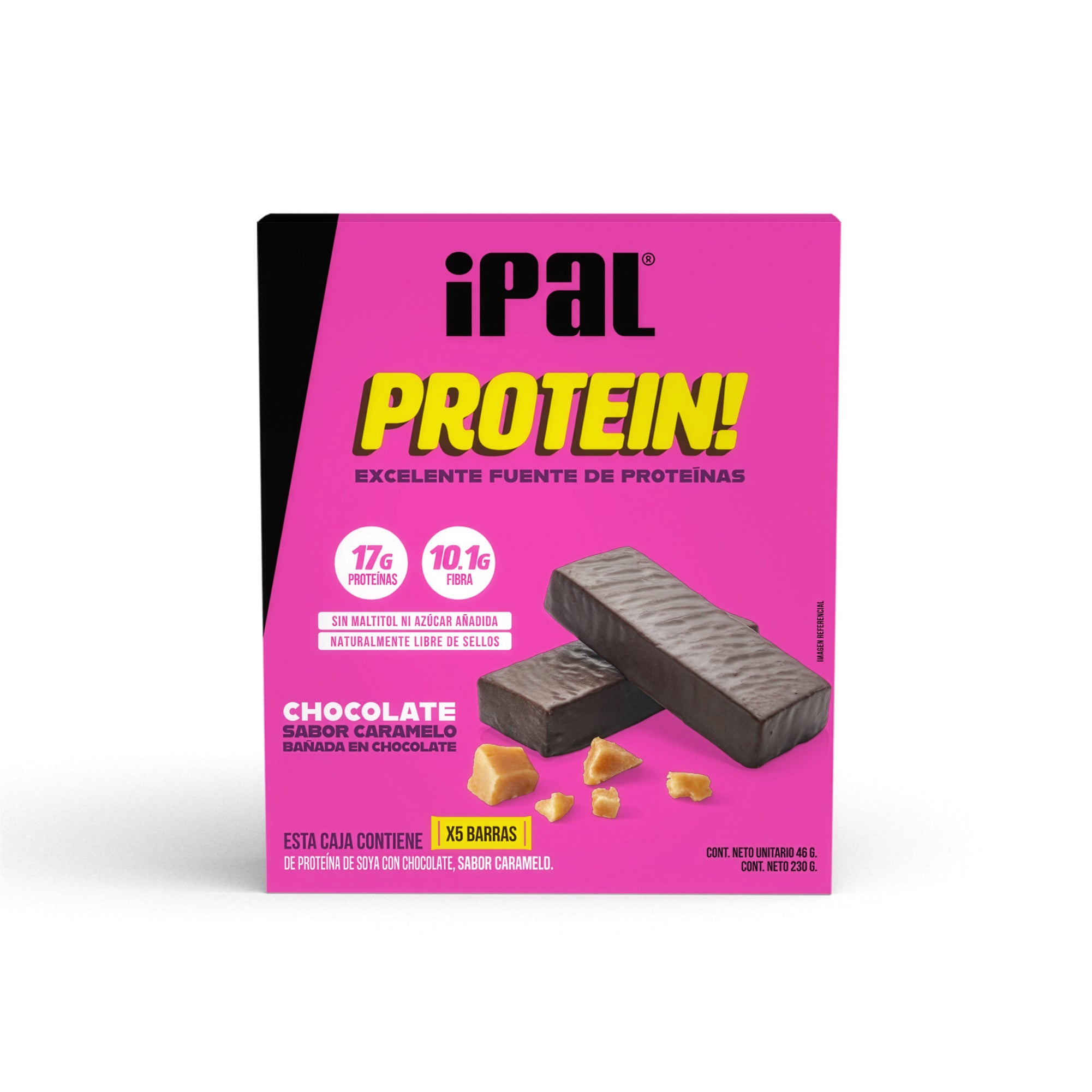 Barritas de proteína IPAL Protein! Chocolate Caramelo