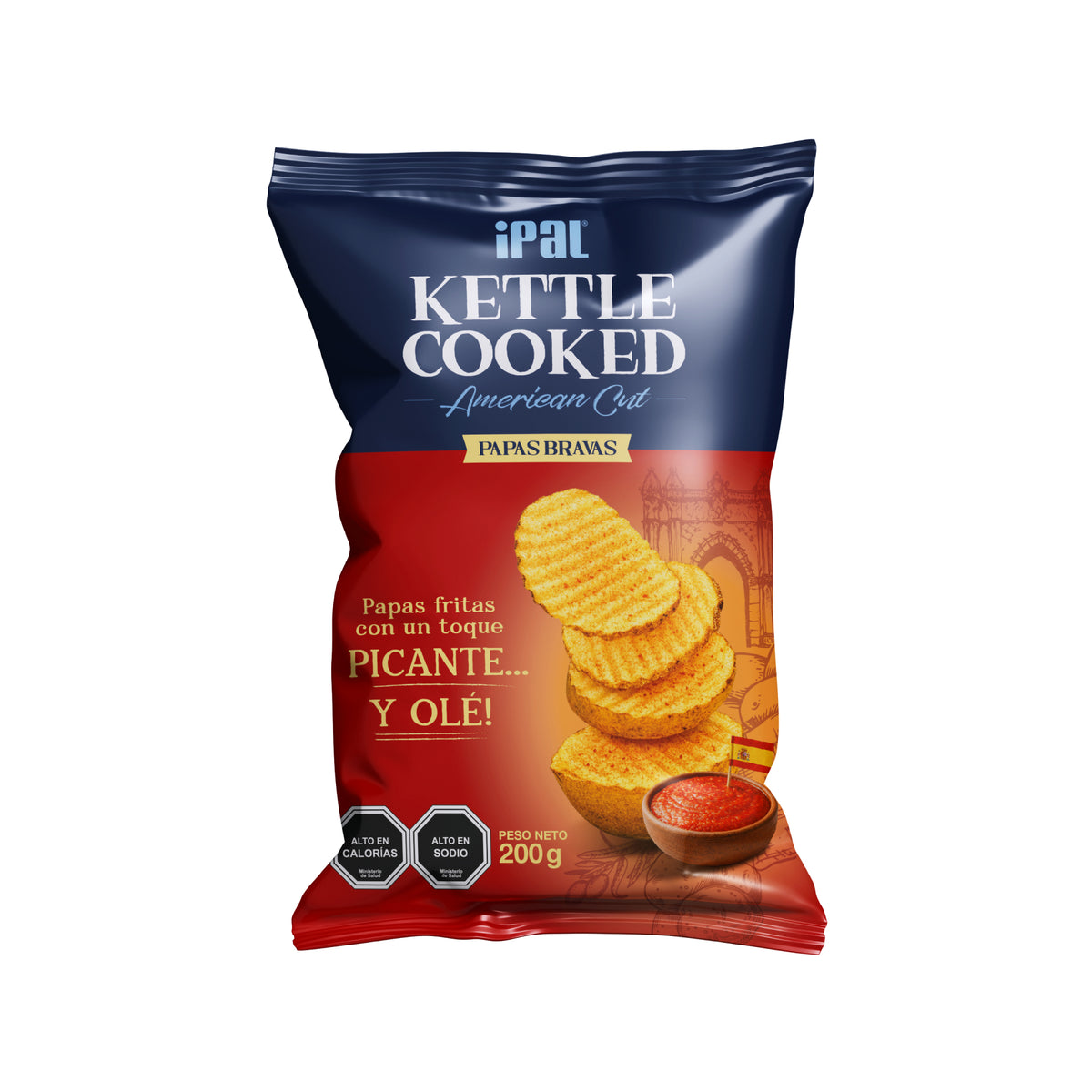 Papas Fritas Corte Americano IPAL Kettle Cooked Bravas 200 g