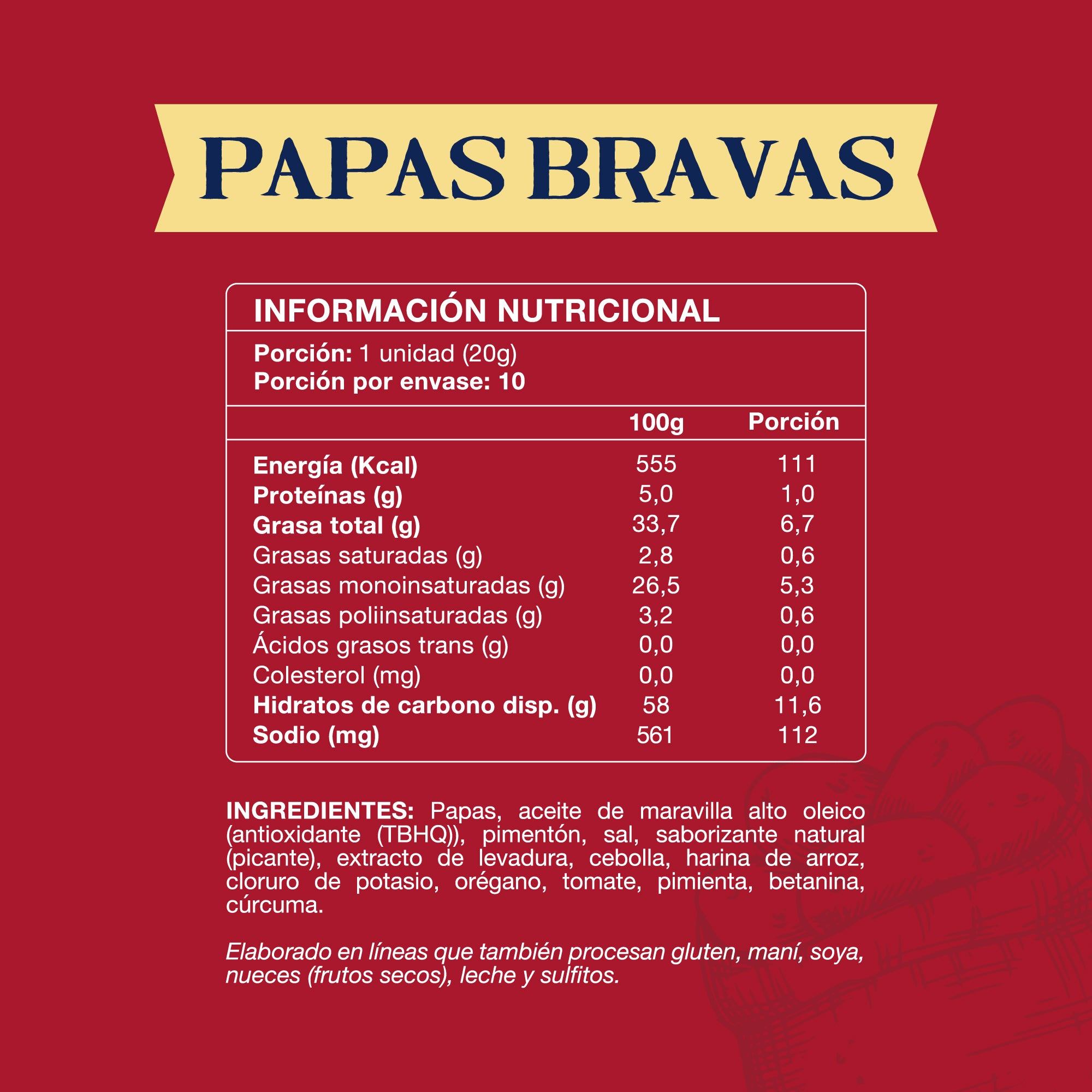 Papas Fritas Corte Americano IPAL Kettle Cooked Bravas 200 g