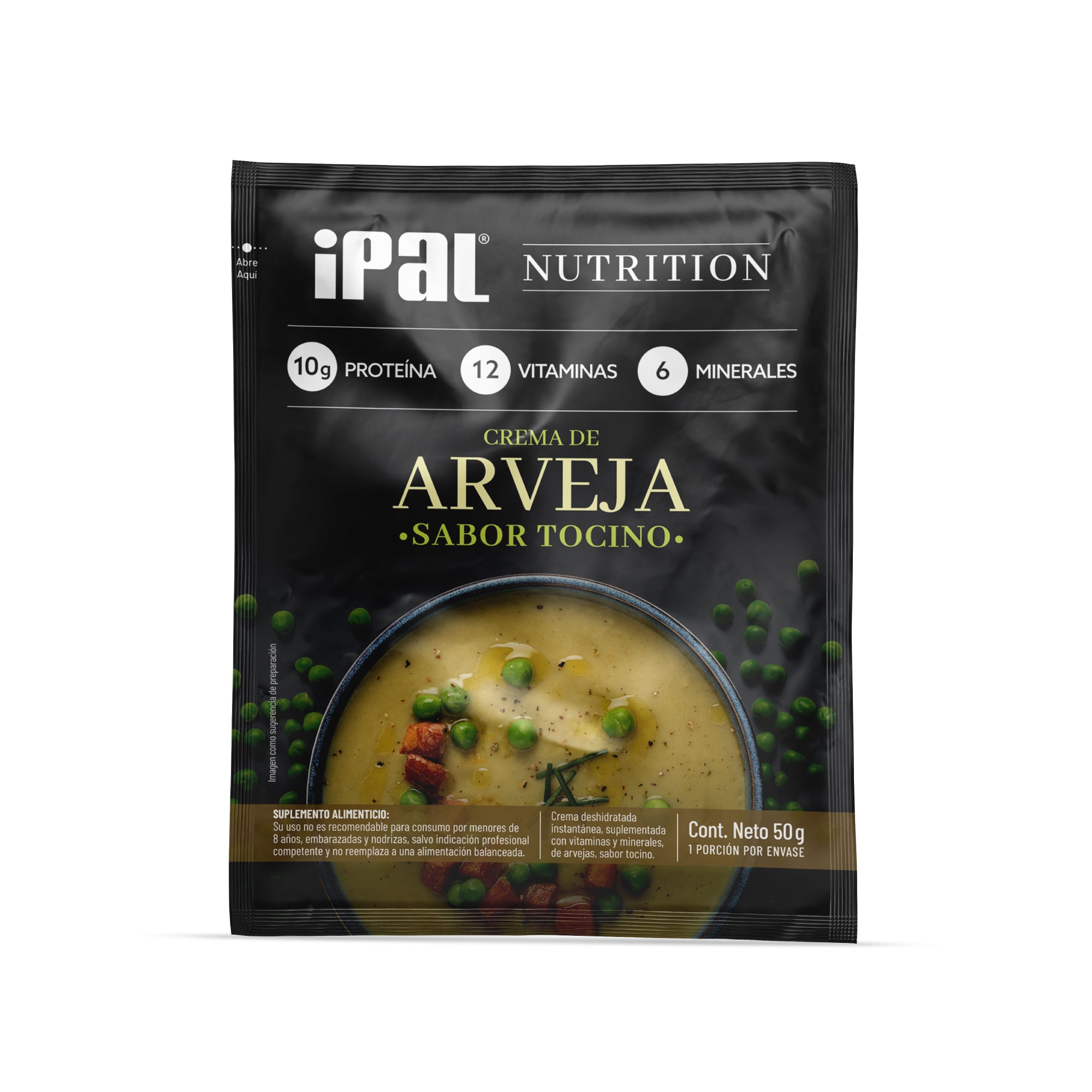 Crema Instantánea de Arverja y Tocino IPAL Nutrition