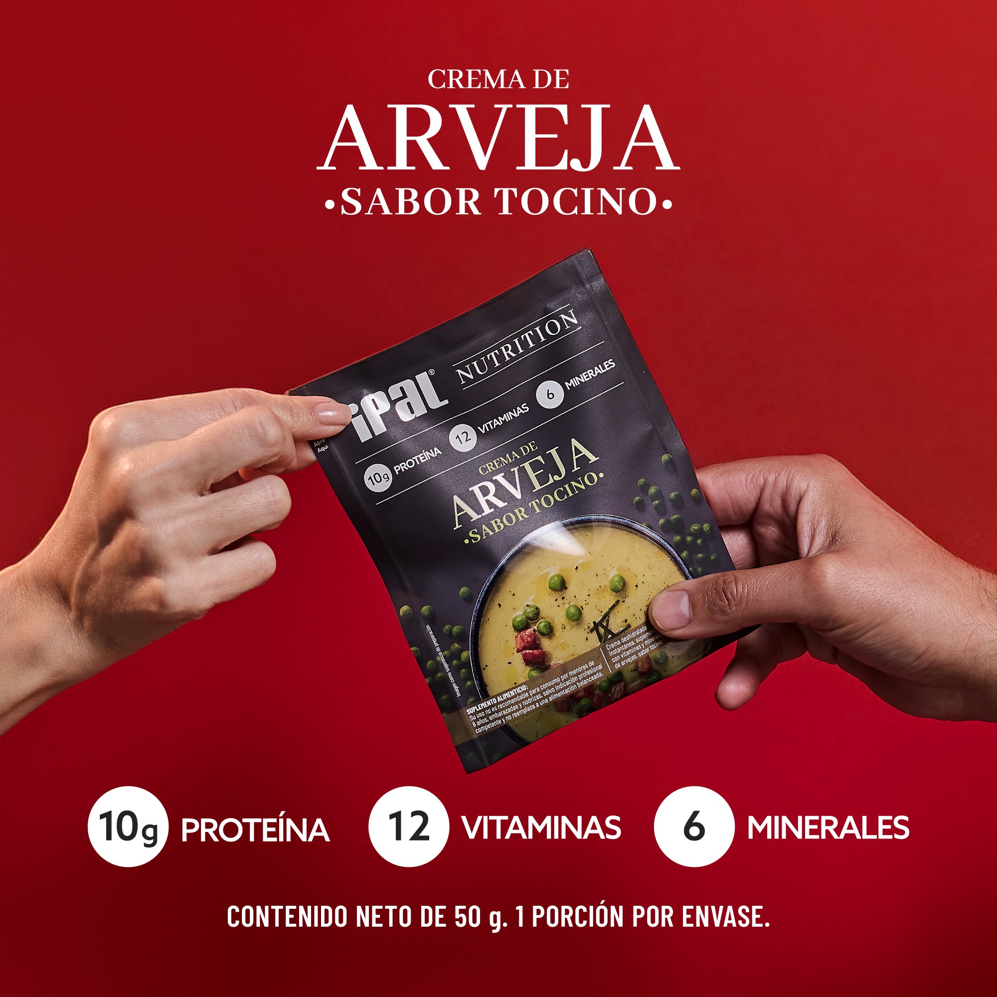 Crema Instantánea de Arverja y Tocino IPAL Nutrition