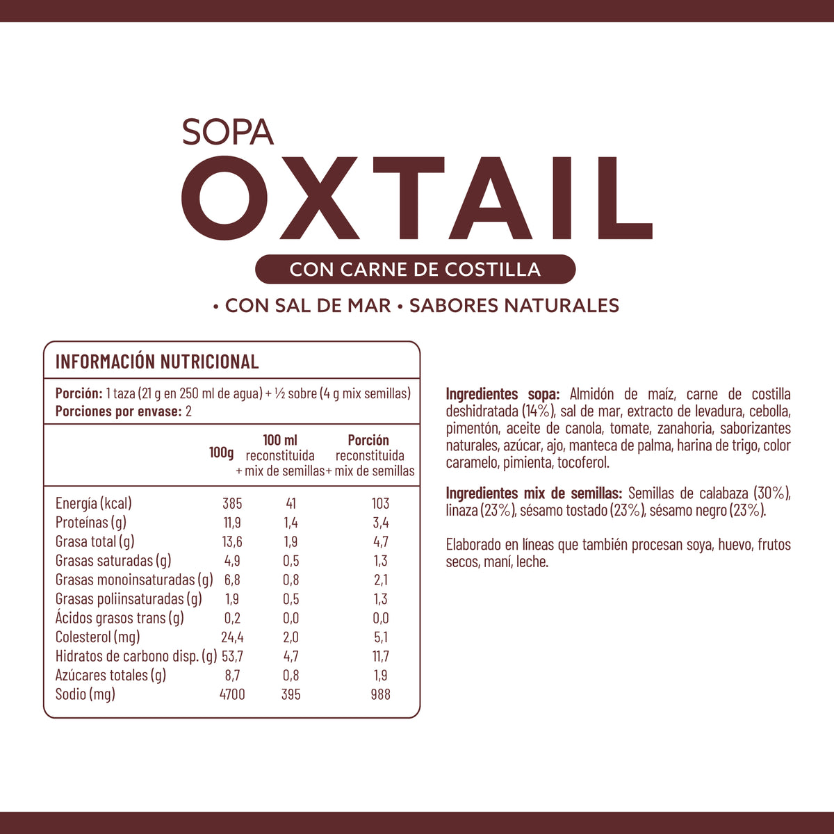 Sopa de Oxtail IPAL Receta Original